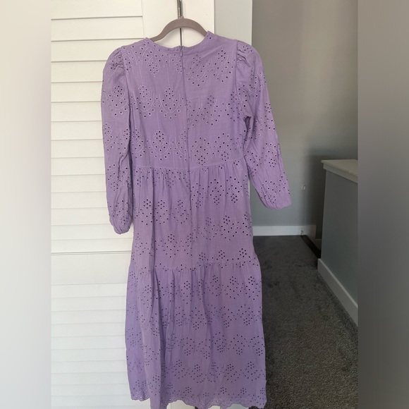 Lilac Eyelet Maxi Dress - Picture 3 of 3